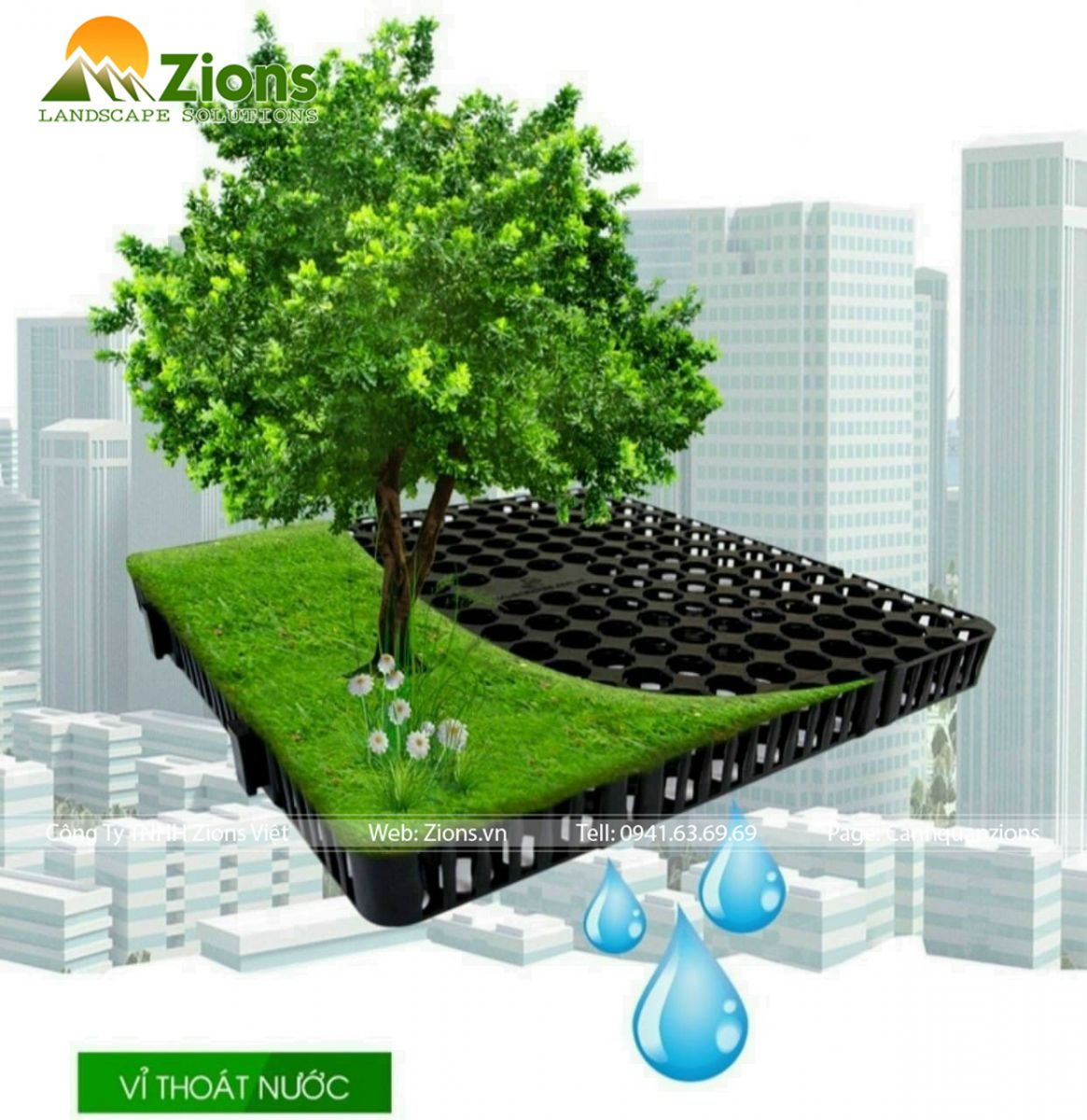 Vỉ thoát nước sân vườn